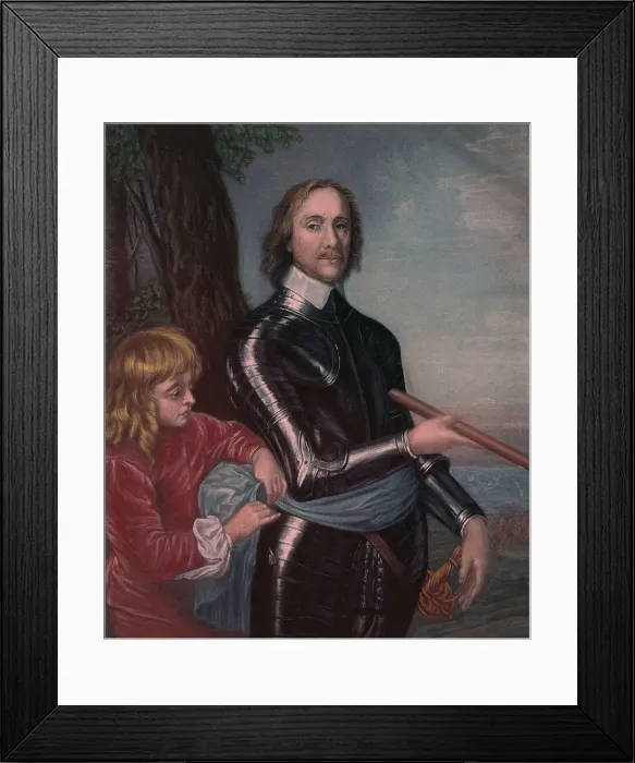 Framed Print : Portrait of Oliver Cromwell by Robert Walker Framed Print : Portrait of Oliver Cromwell by Robert Walker