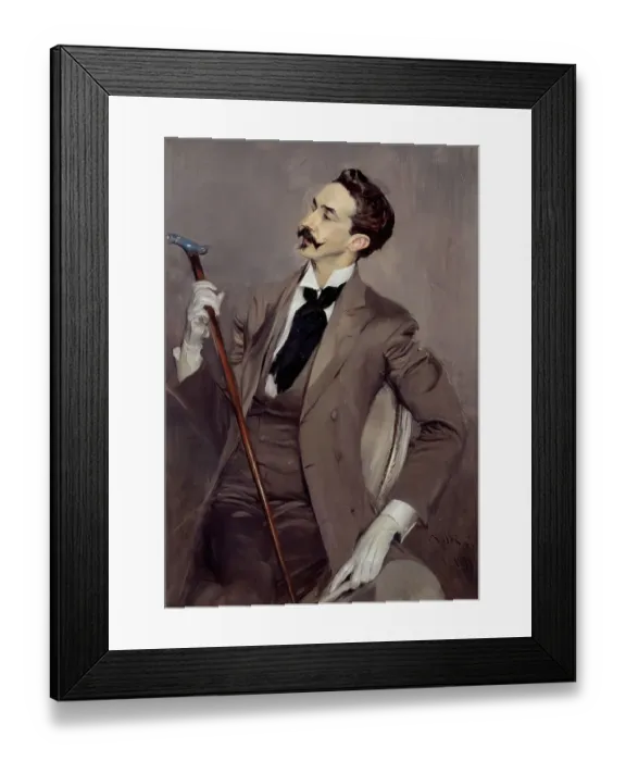 Framed Print : Painting Entitled Le comte Rebert de Montesquiou Framed Print : Painting Entitled Le comte Rebert de Montesquiou