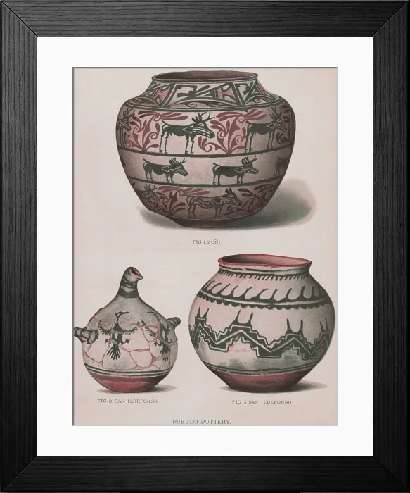Framed Print : Various Clay Pottery