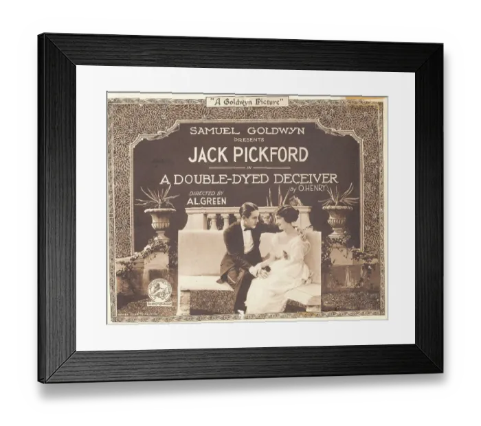 Framed Print : Poster Promoting A Double-Dyed Deceiver