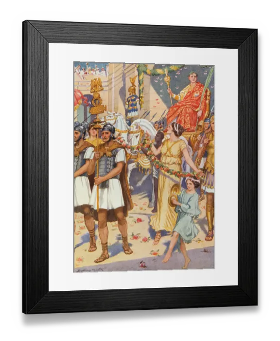 Framed Print : Scipio Returning to Rome Framed Print : Scipio Returning to Rome