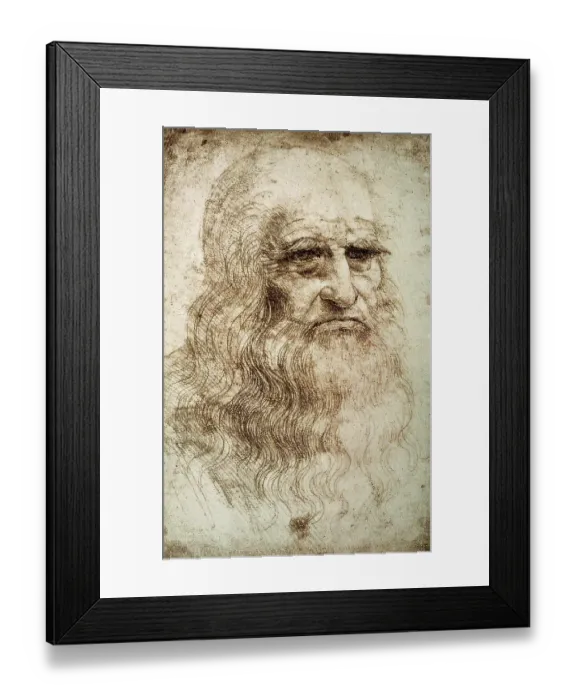 Framed Print : Self-Portrait by Leonardo da Vinci Framed Print : Self-Portrait by Leonardo da Vinci