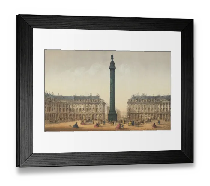 Framed Print : Place Vendome in Paris Framed Print : Place Vendome in Paris