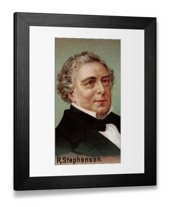 Framed Print : Portrait of Civil Engineer Robert Stephenson Framed Print : Portrait of Civil Engineer Robert Stephenson