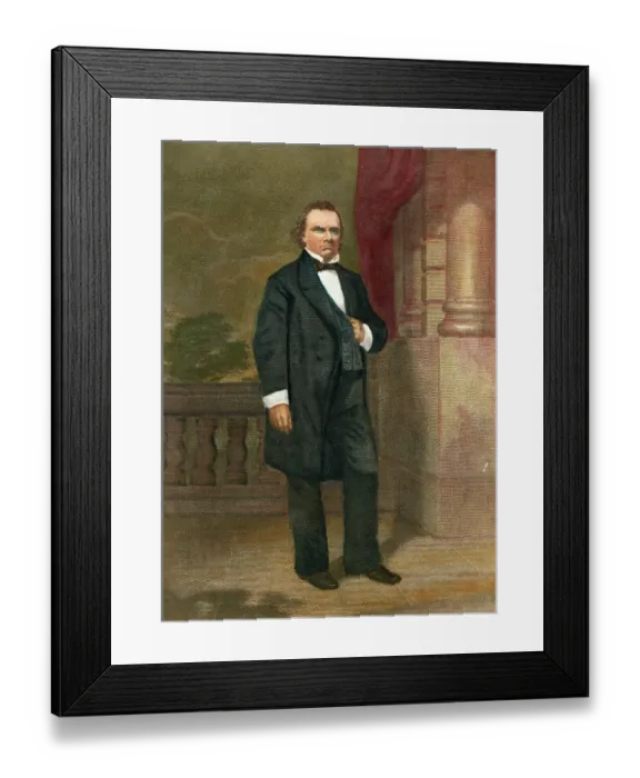 Framed Print : Portrait of Stephen Douglas Framed Print : Portrait of Stephen Douglas