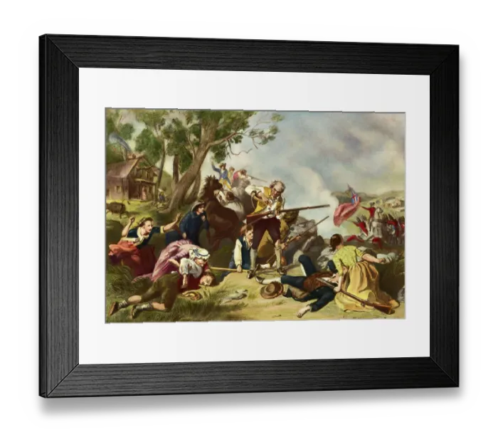 Framed Print : First Blow for Liberty by Felix Octavius Carr Darley Framed Print : First Blow for Liberty by Felix Octavius Carr Darley