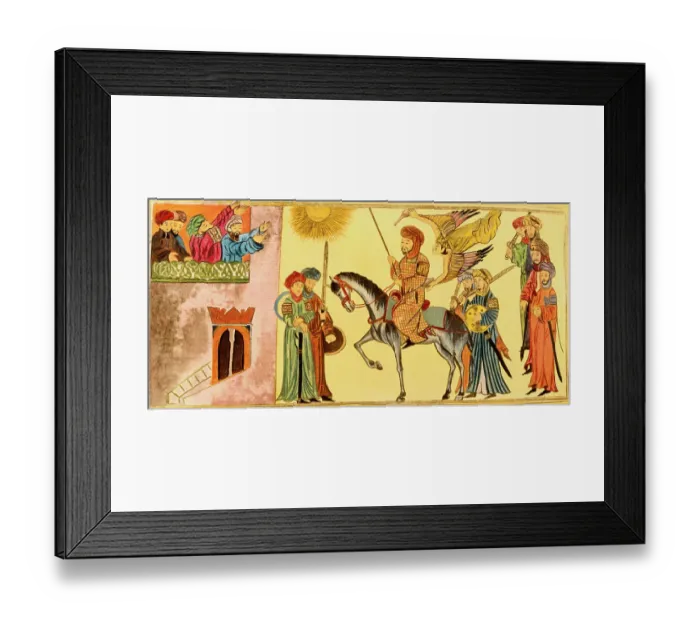 Framed Print : Miniature Painting of Prophet Mohammed Framed Print : Miniature Painting of Prophet Mohammed