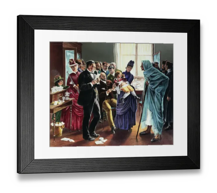 Framed Print : Attendees at Vaccination Program by Louis Pasteur Framed Print : Attendees at Vaccination Program by Louis Pasteur
