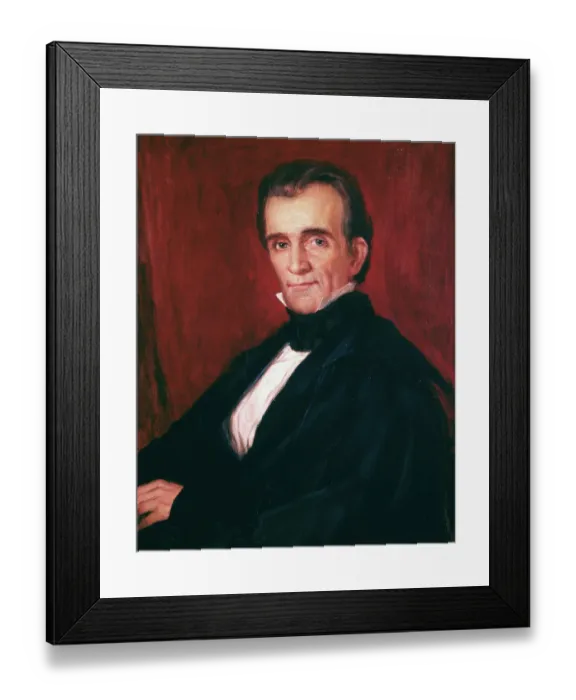 Framed Print : Portrait Painting of James K. Polk Framed Print : Portrait Painting of James K. Polk