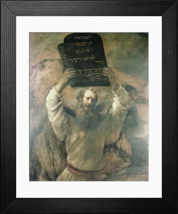 Framed Print : Moses Smashing the Tables of the Law by Rembrandt Harmensz van Rijn Framed Print : Moses Smashing the Tables of the Law by Rembrandt Harmensz van Rijn