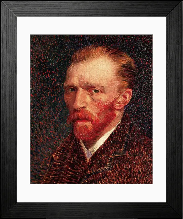 Framed Print : Self-Portrait by Vincent van Gogh Framed Print : Self-Portrait by Vincent van Gogh