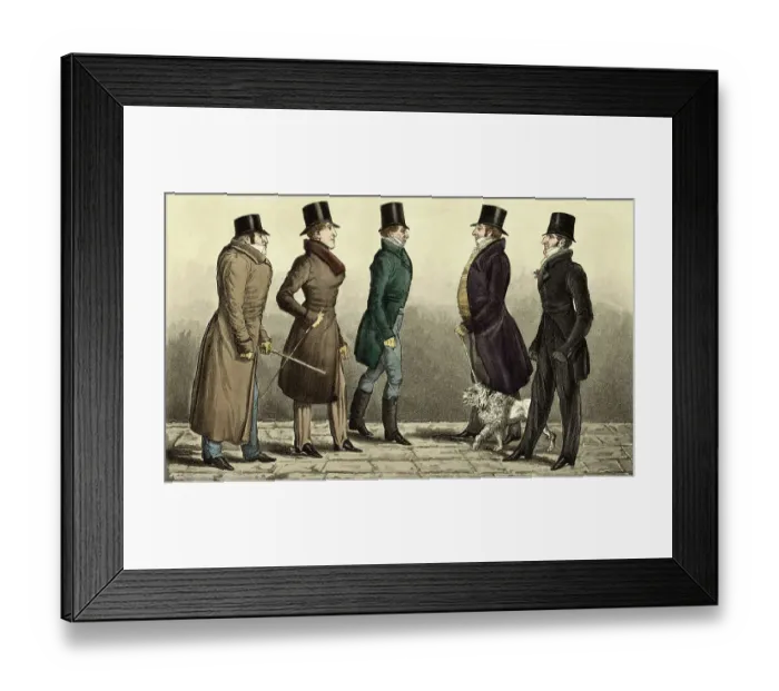 Framed Print : Well Known Bond Street Loungers