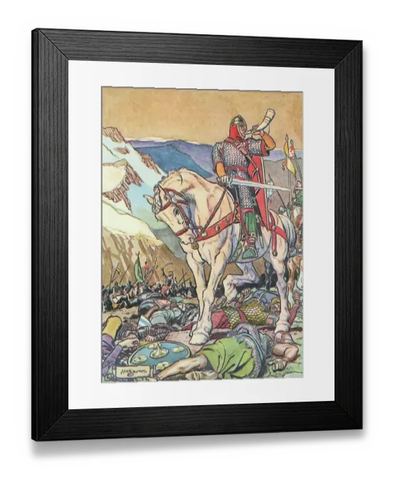 Framed Print : Roland Blowing Ivory Horn Framed Print : Roland Blowing Ivory Horn