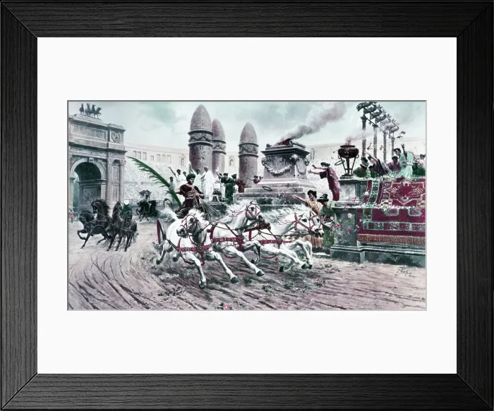 Framed Print : Roman Circus During Chariot Race Framed Print : Roman Circus During Chariot Race