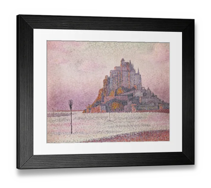 Framed Print : Mont Saint-Michel by Paul Signac Framed Print : Mont Saint-Michel by Paul Signac