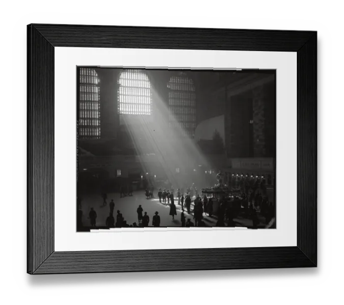 Framed Print : Sunbeams Shining into Grand Central Station Framed Print : Sunbeams Shining into Grand Central Station