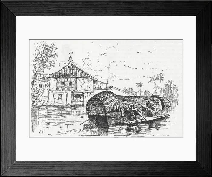 Framed Print : River Scene in Manila Framed Print : River Scene in Manila