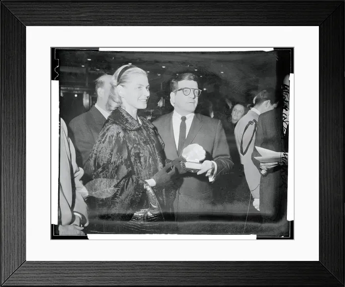 Framed Print : Ingrid Bergman Receiving a Roxy Theater Lifetime Pass Framed Print : Ingrid Bergman Receiving a Roxy Theater Lifetime Pass