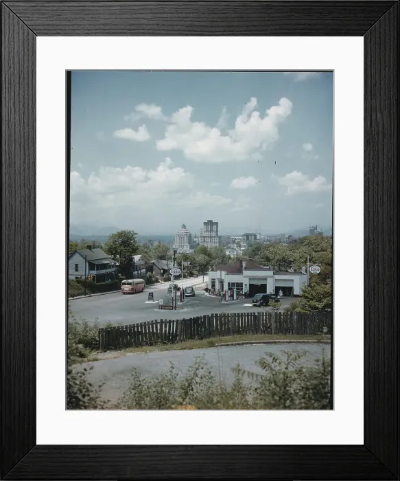 Framed Print : Gas Station in Asheville Framed Print : Gas Station in Asheville