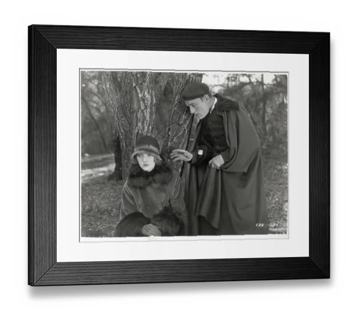 Framed Print : Actor Lon Chaney In A Movie Scene