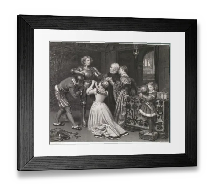 Framed Print : Knight Being Fitted for Armor Framed Print : Knight Being Fitted for Armor