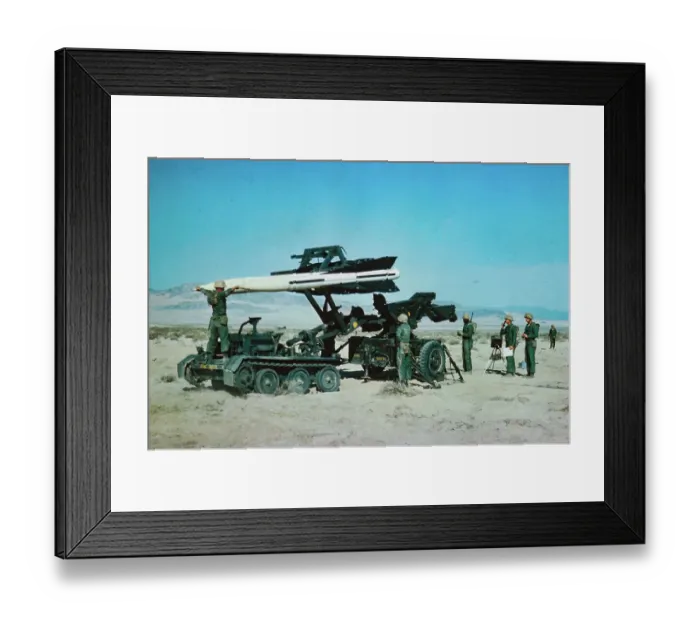 Framed Print : Solders with Hawk Missile Framed Print : Solders with Hawk Missile
