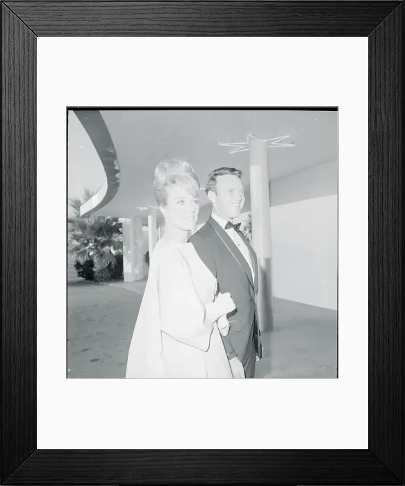 Framed Print : Portrait of Inga Stevens and Husband Framed Print : Portrait of Inga Stevens and Husband