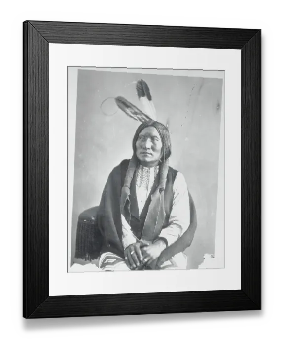 Framed Print : I-teSha-pa or Dirty Face Posing Framed Print : I-teSha-pa or Dirty Face Posing