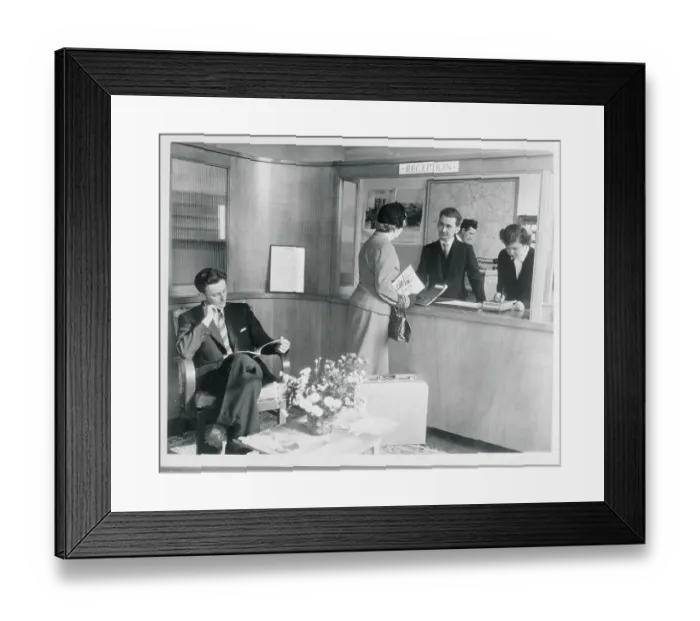 Framed Print : Students at Hotel Training School Framed Print : Students at Hotel Training School