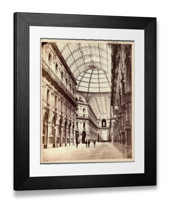 Framed Print : View of Galleria Vittorio Emanuele Framed Print : View of Galleria Vittorio Emanuele