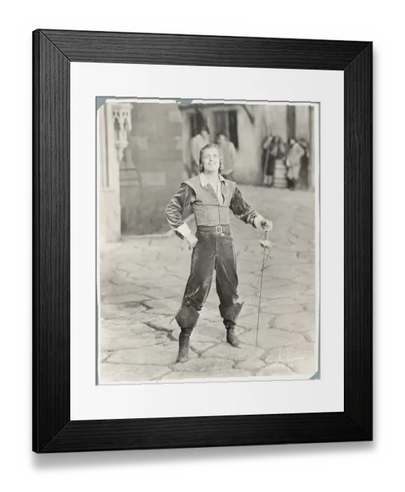 Framed Print : Douglas Fairbanks Starring in The Iron Mask Framed Print : Douglas Fairbanks Starring in The Iron Mask