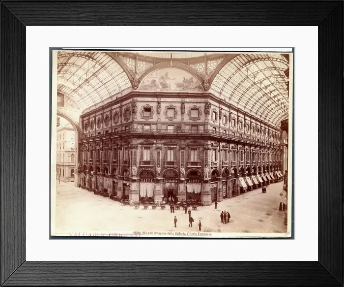Framed Print : View of Victor Emmanuel Gallery Framed Print : View of Victor Emmanuel Gallery