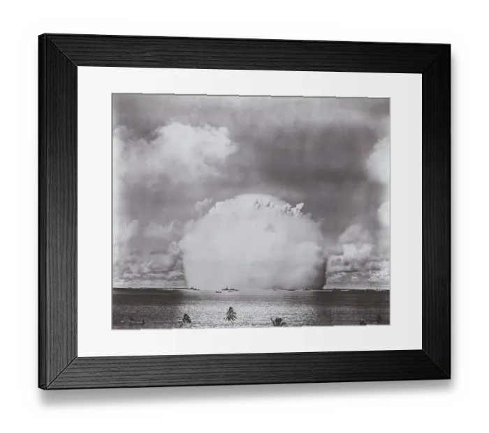 Framed Print : Atomic Cloud Spreading Through Air Framed Print : Atomic Cloud Spreading Through Air