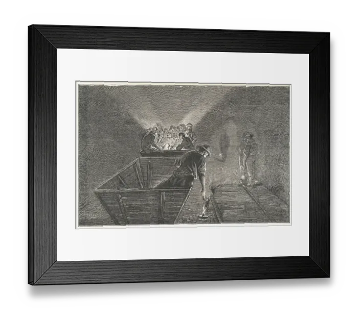 Framed Print : Railway in Coal Mine Framed Print : Railway in Coal Mine
