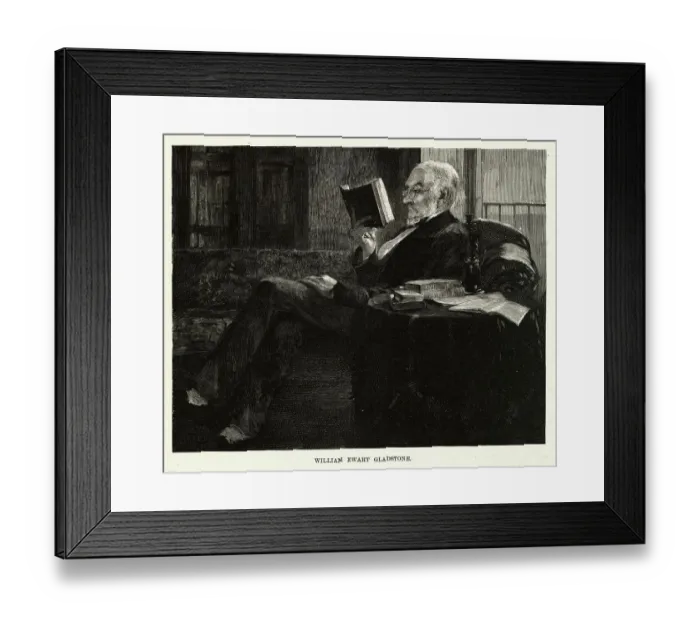 Framed Print : Portrait of William Ewart Gladstone Framed Print : Portrait of William Ewart Gladstone