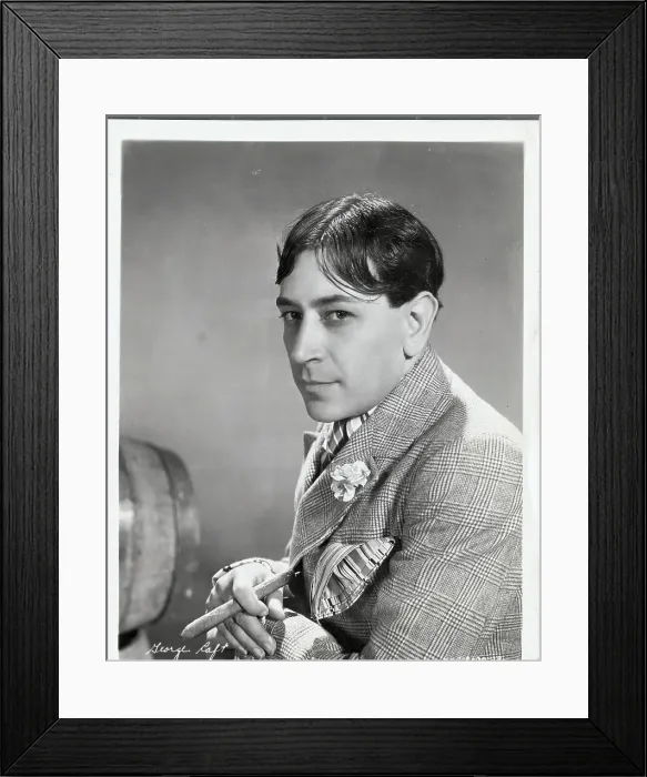 Framed Print : Side View of George Raft with Cigar Framed Print : Side View of George Raft with Cigar