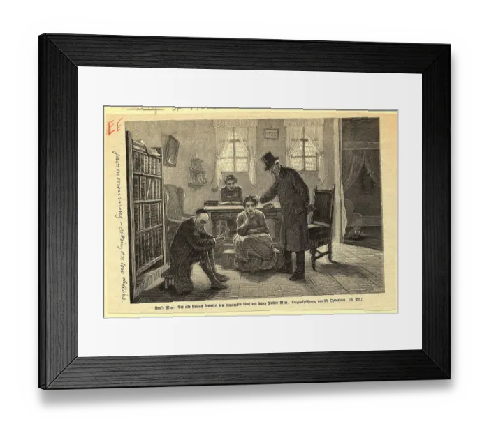 Framed Print : Jews in Mourning and Sitting on Low Chairs Framed Print : Jews in Mourning and Sitting on Low Chairs