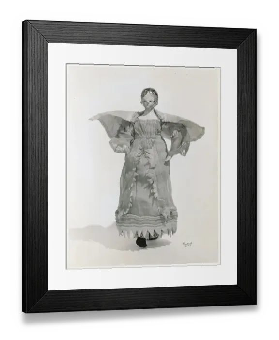 Framed Print : Portrait of Doll