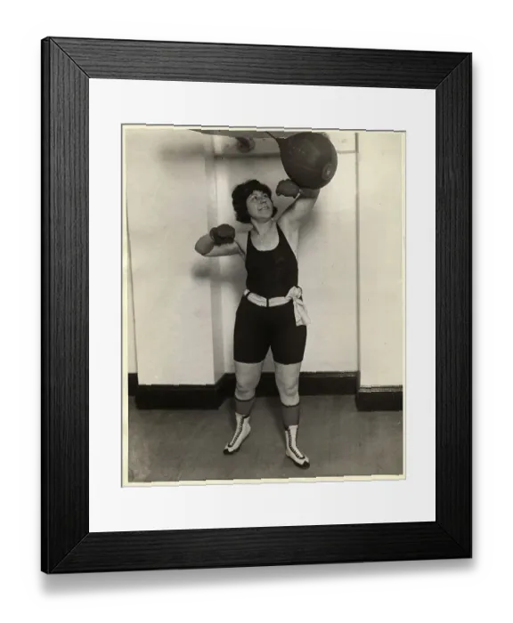 Framed Print : Laura Bennett Boxing With Punching Bag Framed Print : Laura Bennett Boxing With Punching Bag