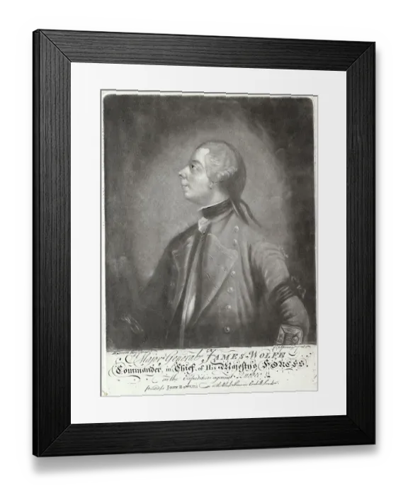 Framed Print : James Wolfe in Military Uniform Framed Print : James Wolfe in Military Uniform
