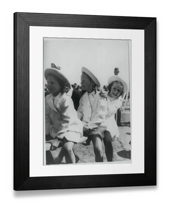 Framed Print : Swedish Princesses at Play Framed Print : Swedish Princesses at Play