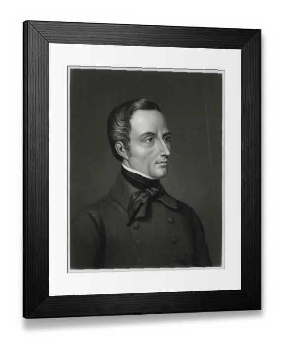 Framed Print : Portrait of Alphonse de Lamartine Framed Print : Portrait of Alphonse de Lamartine