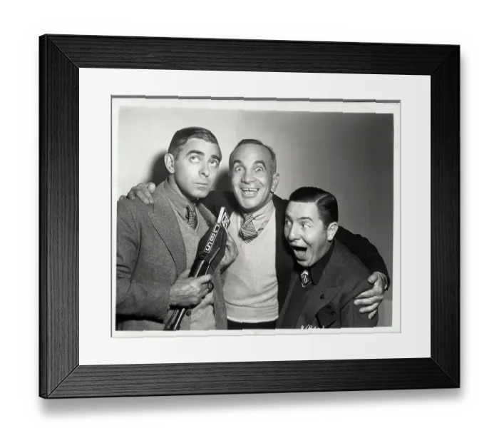 Framed Print : Eddie Cantor with Al Jolson and Joe Penner Framed Print : Eddie Cantor with Al Jolson and Joe Penner