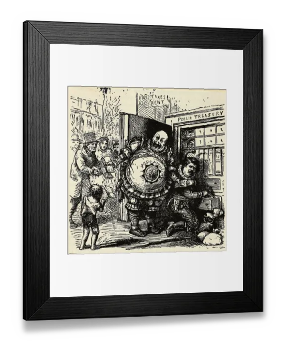 Framed Print : Tweedledee and Sweedledum by Thomas Nast Framed Print : Tweedledee and Sweedledum by Thomas Nast