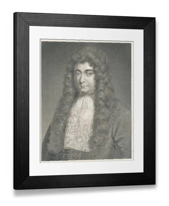 Framed Print : English Writer Sir Charles Sedley