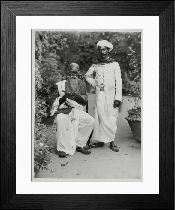 Framed Print : Indian Men Posing Outdoors Framed Print : Indian Men Posing Outdoors