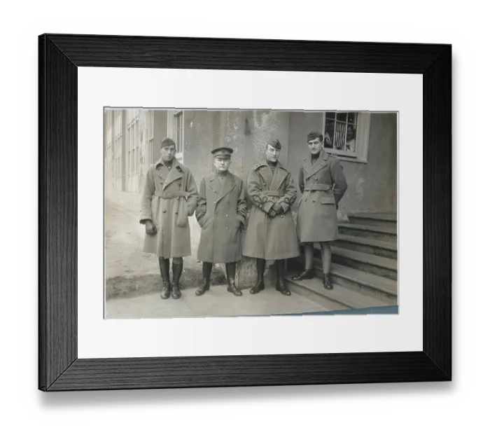 Framed Print : William L. Kenly Standing with Air Force Aces Framed Print : William L. Kenly Standing with Air Force Aces