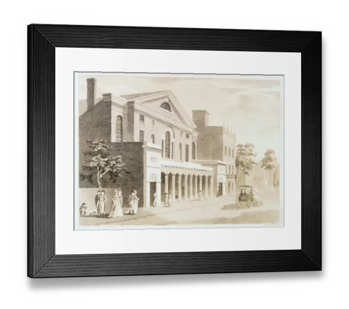 Framed Print : View of Theater in Philadelphia Framed Print : View of Theater in Philadelphia