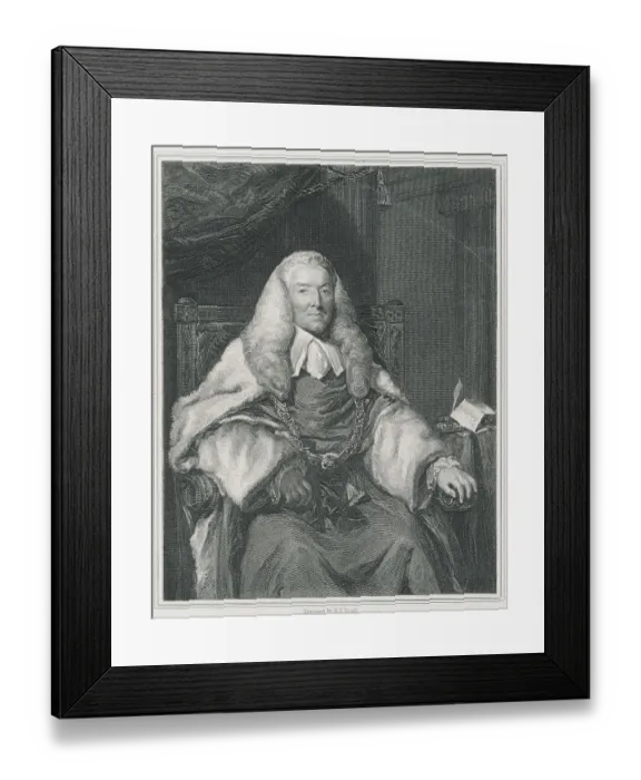 Framed Print : Portrait of William Murray Framed Print : Portrait of William Murray