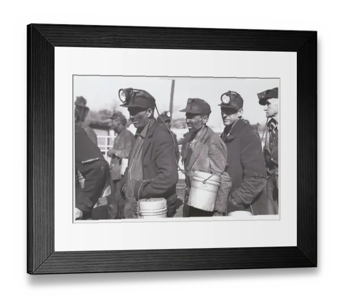 Framed Print : Coal Miners Framed Print : Coal Miners